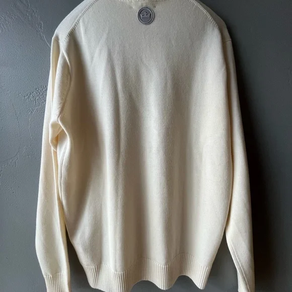 Peter Millar Classic Cream Men's Sweater ~ M NWT